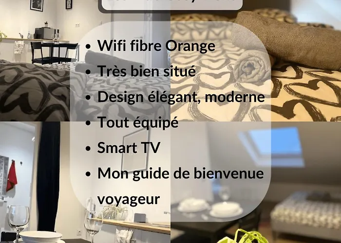 Semesterbostad Cosy Rent Studio 1tv - Wifi Proche Gare Strasbourg